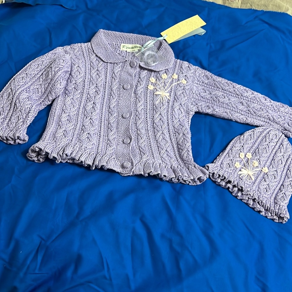 Renattoni baby sweater set.